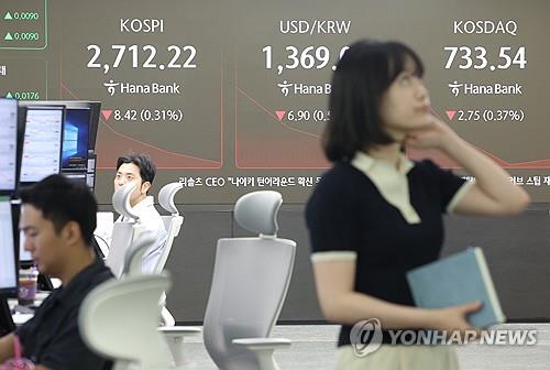 Seoul shares fall nearly 1 pct on profit taking, U.S. tariff uncertainty