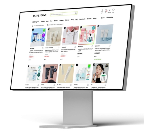 CJ Olive Young sales via online global platform jump 70 pct in H1