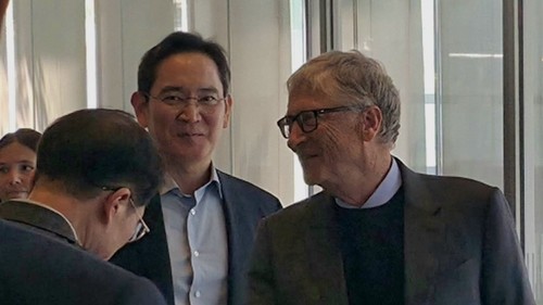 (3rd LD) S. Korean biz tycoons meet Bill Gates, discuss cooperation