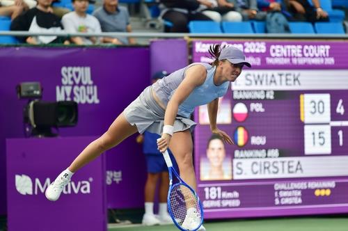 Wimbledon champion Swiatek cruises into quarterfinals at Seoul WTA tournament