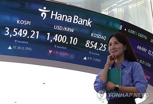 (LEAD) Seoul shares break 3,500 for 1st time on chip rally