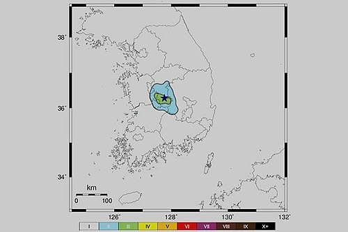 3.1 magnitude earthquake strikes central county of Okcheon