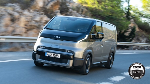Kia's PV5 named Int'l Van of the Year at Solutrans 2025 in Lyon