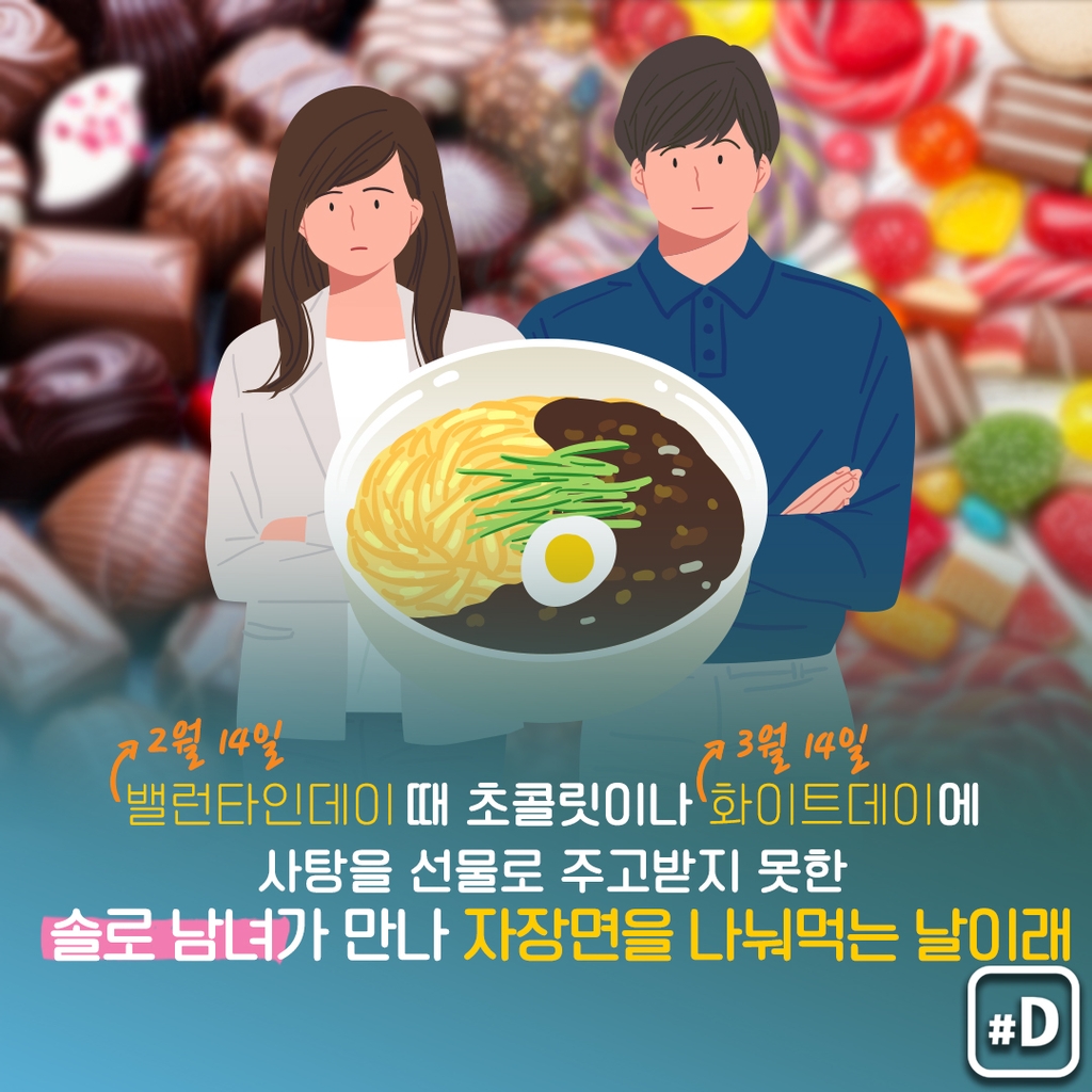 오늘은] 매달 14일은 '○○데이'?…4월은 블랙데이 | 연합뉴스