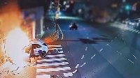 "온통 불길이…" 화염 속 몸 던져 택시기사 구한 시민(종합2보)