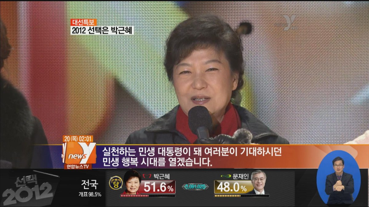 朴槿惠当选第18届韩国总统