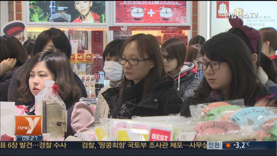 今年来韩外国游客人均购物额创新高 中国游客功不可没