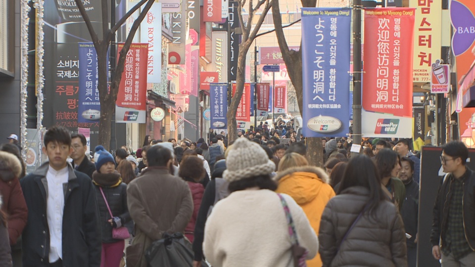 2014年中国游客为韩国带来1千亿元经济效益