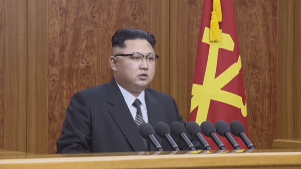 金正恩发表新年贺词炫耀朝鲜核导能力