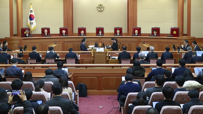 韩总统弹劾案最早三月宣判