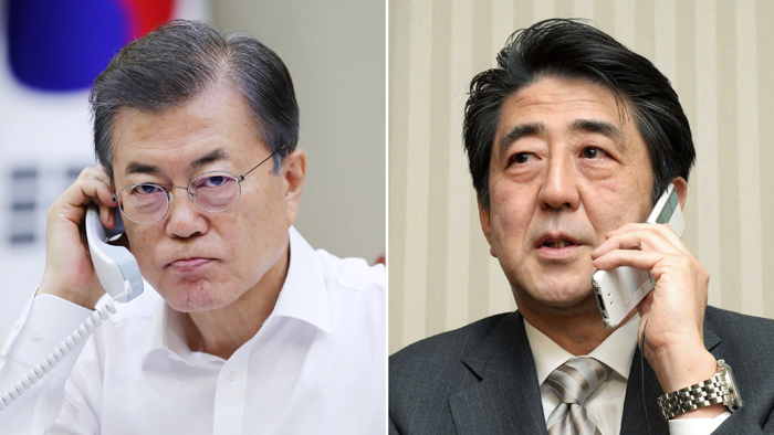 韩日领导人通电话谈朝核问题合作