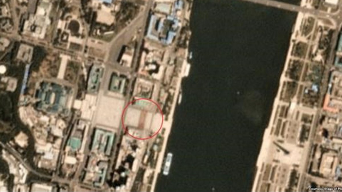 美媒：卫星图显示朝正筹备国庆阅兵式