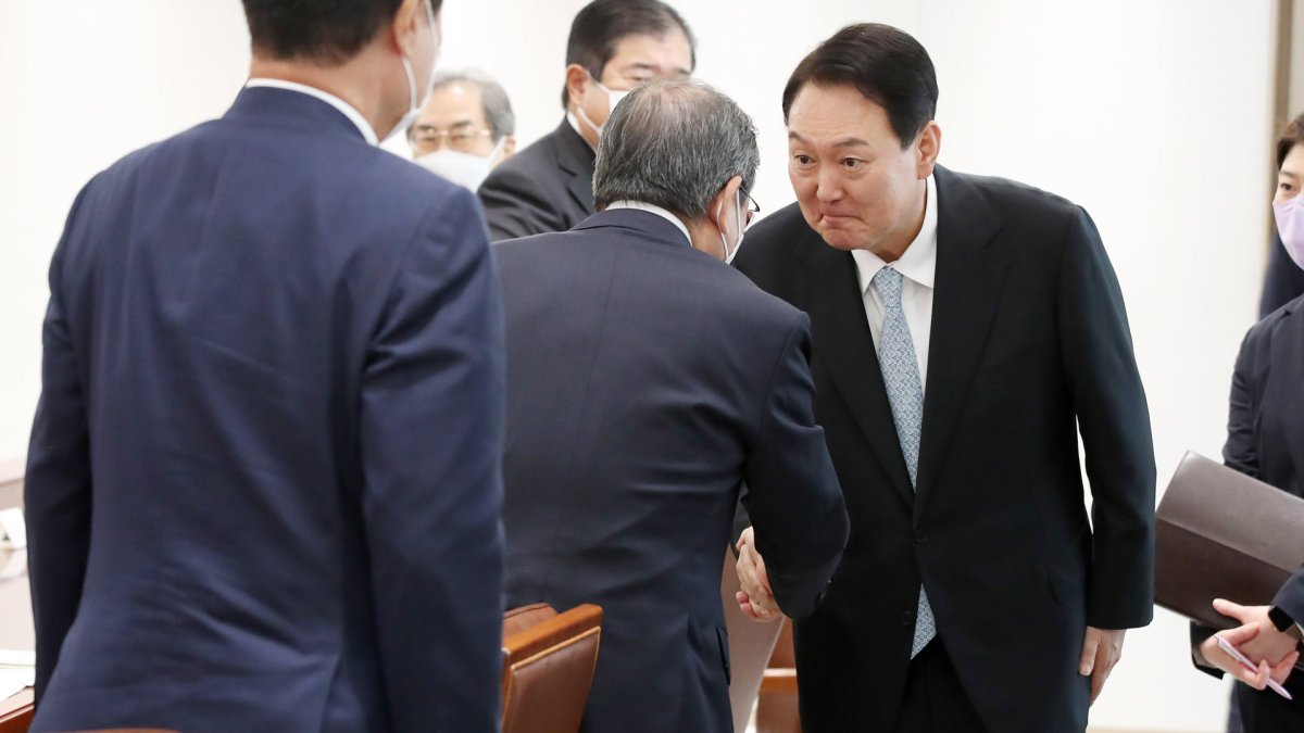尹锡悦接见日本经济团体联合会代表团