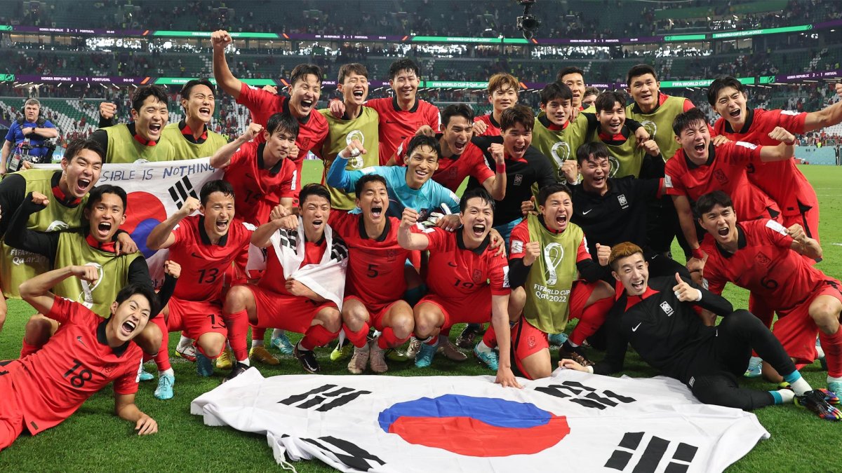 韩国击败葡萄牙时隔12年晋级世界杯16强