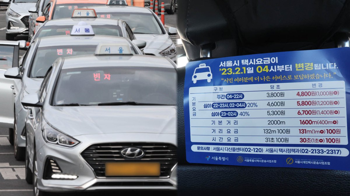 首尔出租车收费今起全面涨价
