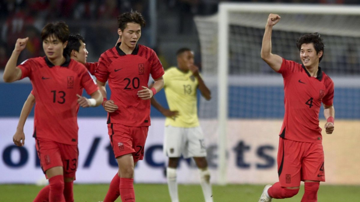 韩国队3-2战胜厄瓜多尔晋级世青赛八强