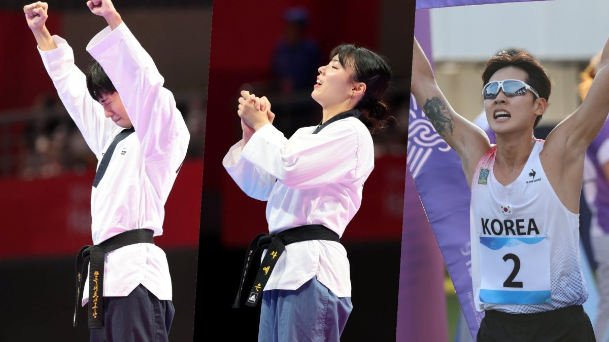 杭州亚运会首个比赛日：韩国队揽五金四银五铜