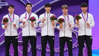 亚运乒乓男团决赛韩国难敌中国摘银