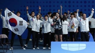 亚运羽毛球女子团体韩国夺金