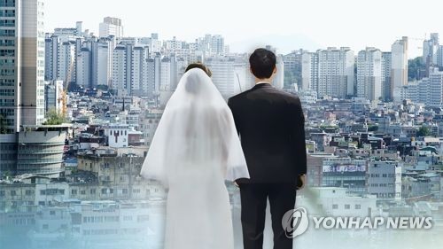 统计：韩国30多岁新娘人数首超20多岁