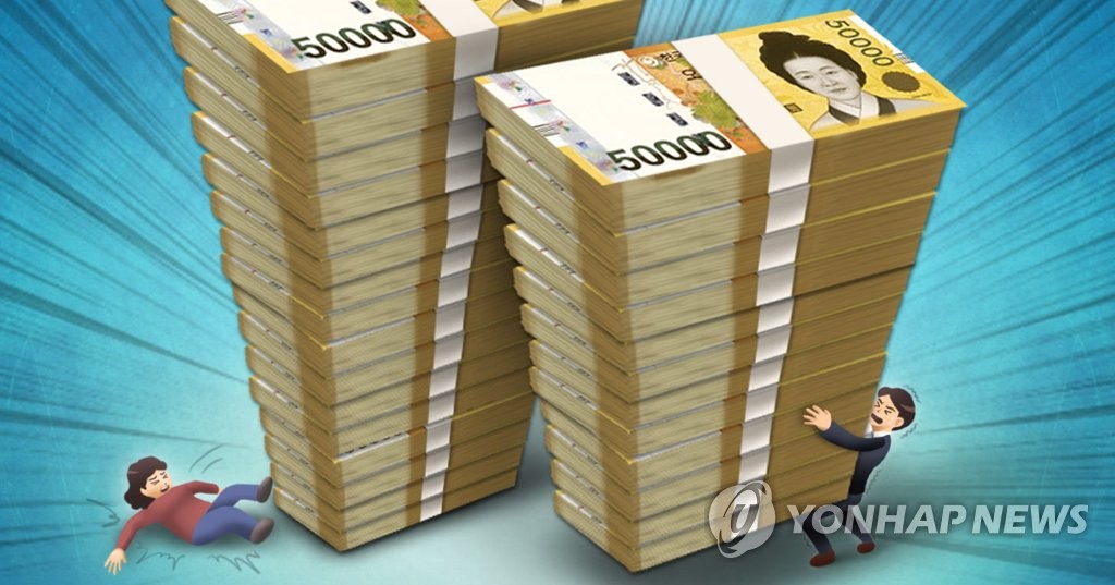 韩第三季度末家庭企业负债超GDP两倍多