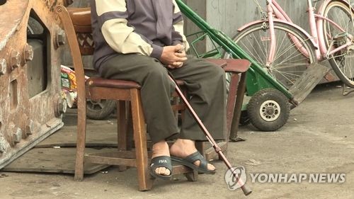资料图片：老年人 韩联社/韩联社TV供图