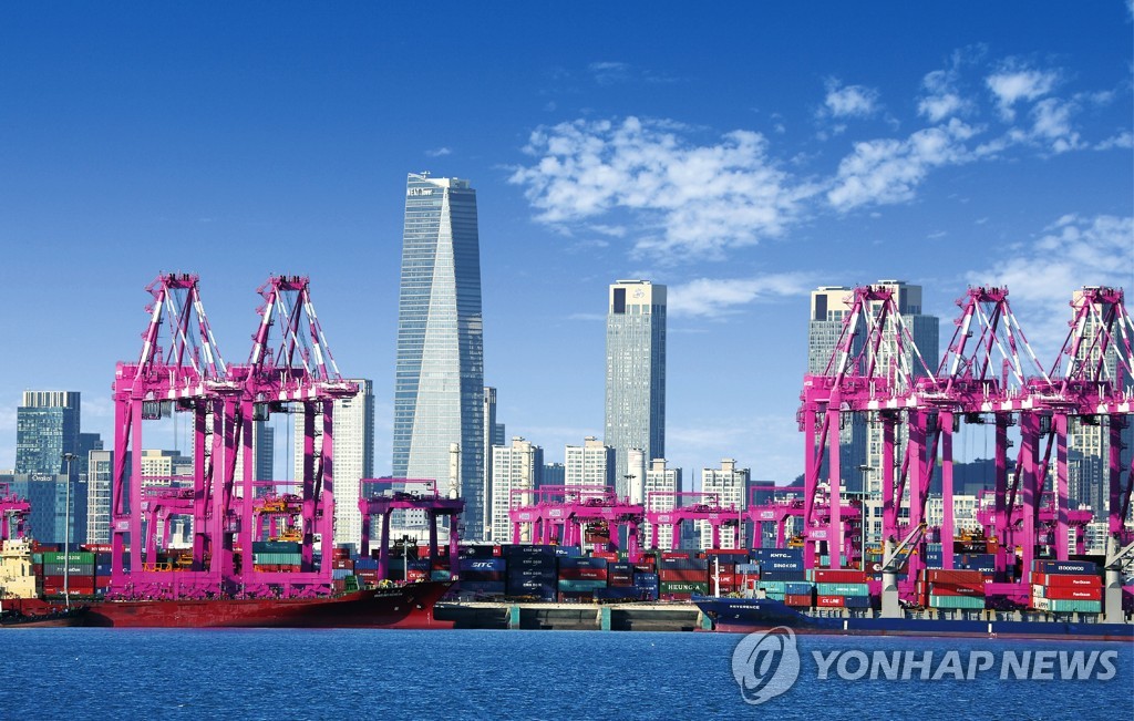 资料图片：松岛国际城仁川新港全景（韩联社）