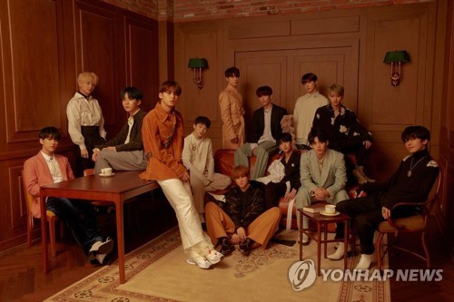 SEVENTEEN 韩联社/Pledis娱乐供图（图片严禁转载复制）