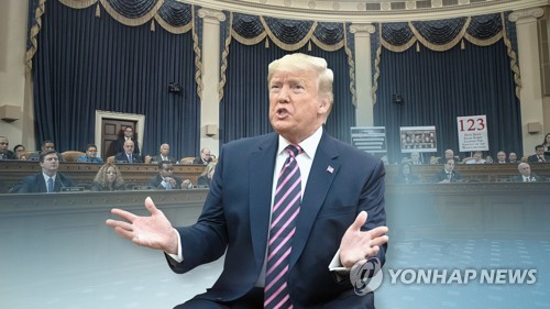 <b>트럼프</b> 탄핵안 미하원 가결