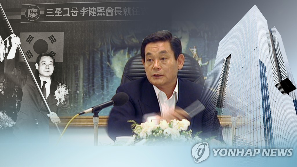 资料图片：已故三星集团会长李健熙 韩联社