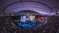 2020年英雄联盟全球总决赛现场 韩联社/ Riot Games供图（图片严禁转载复制）