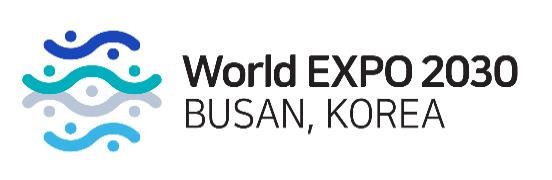 资料图片：2030釜山世博会申办标识 韩联社/韩国演艺经纪协会供图（图片严禁转载复制）