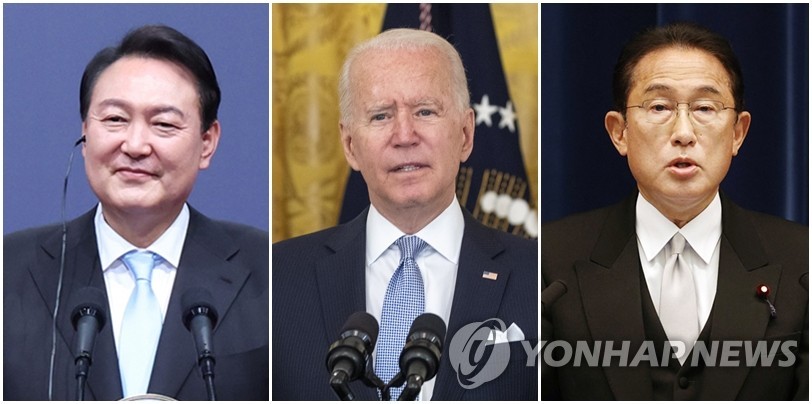 韩总统室：韩美日领导人将举行三边会谈