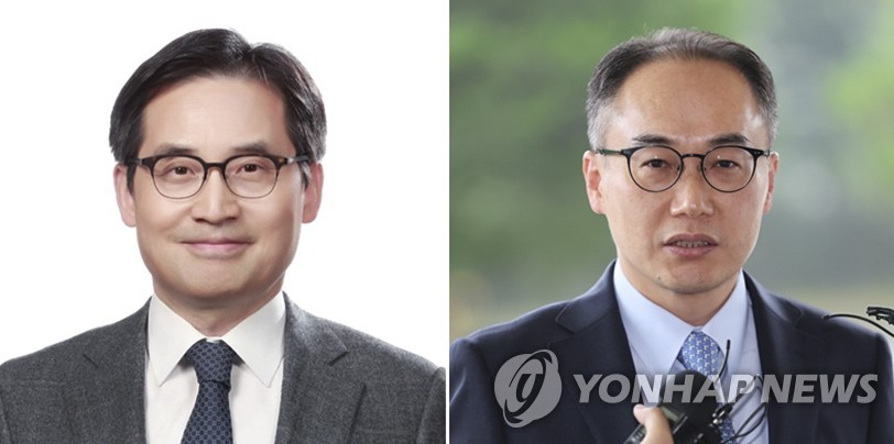 左为被提名为公正交易委员会委员长的韩基贞，右为获得检察总长提名的李沅䄷。 韩联社