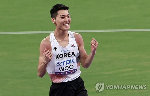 High jumper Woo Sang-hyeok wins silver at world championships