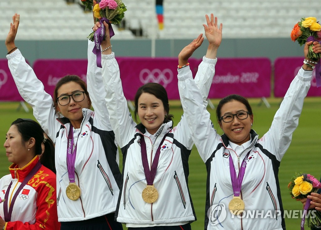 韓國射箭隊勇奪女子團體賽金牌實現7連冠壯舉