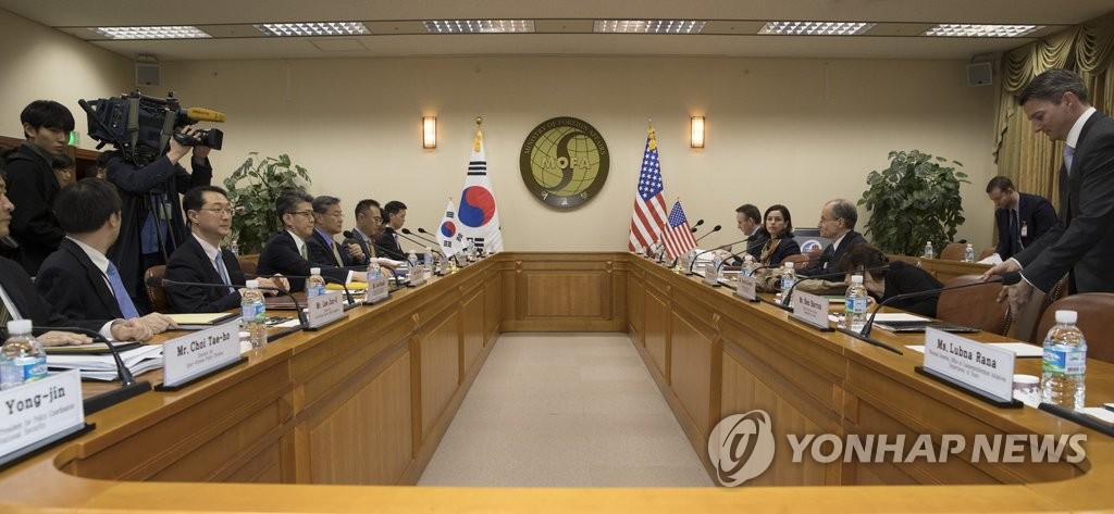 韩美对朝制裁高官会议