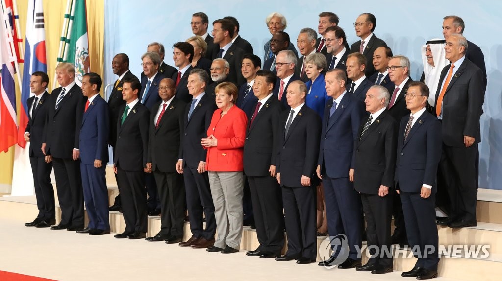 G20汉堡峰会领导人合影