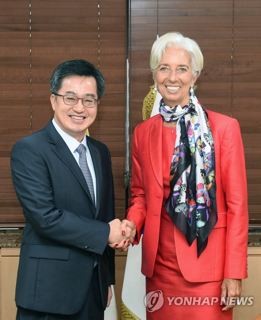 韩财长会晤IMF总裁