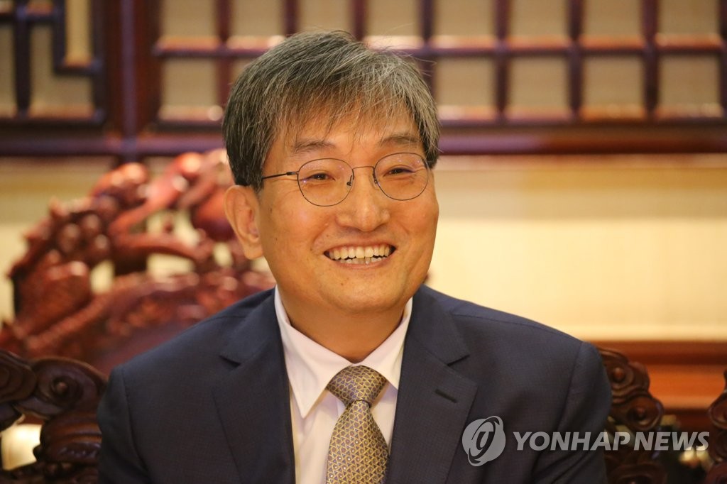 资料图片：韩国新任驻华大使卢英敏（韩联社）