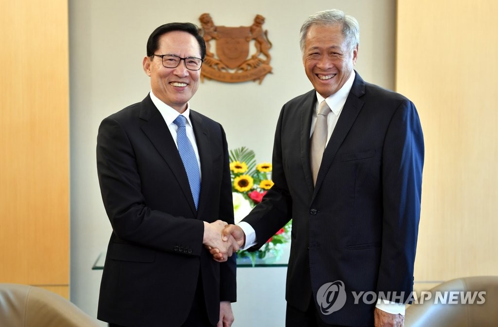 韩国新加坡防长会晤