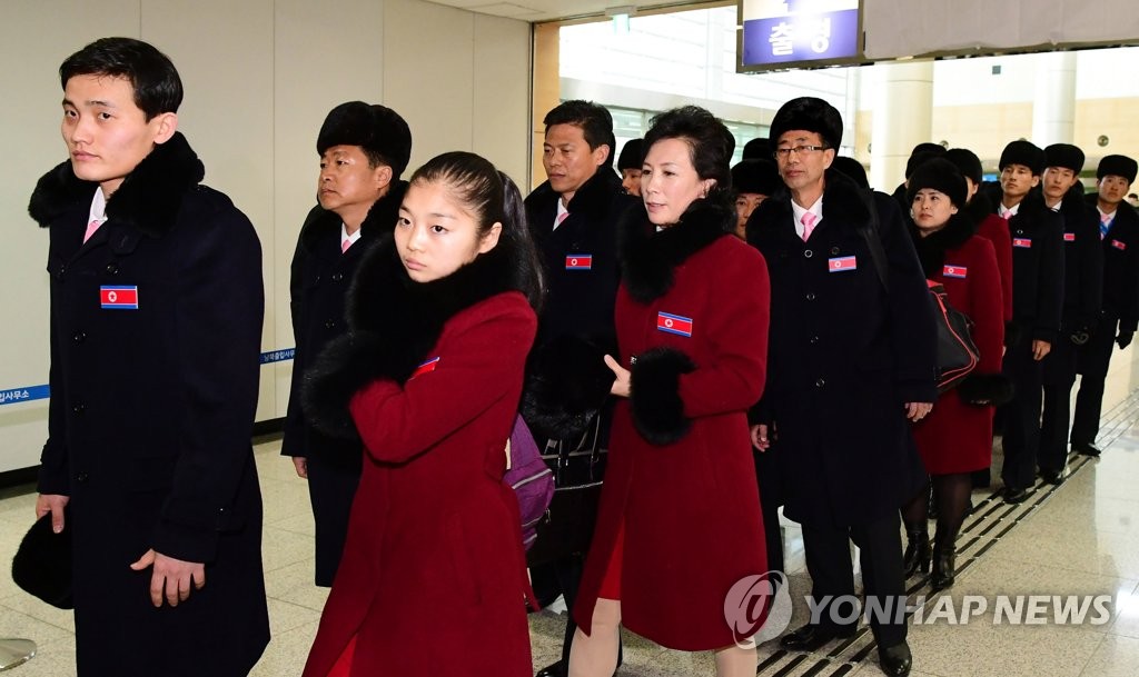 朝鲜体育代表团返朝