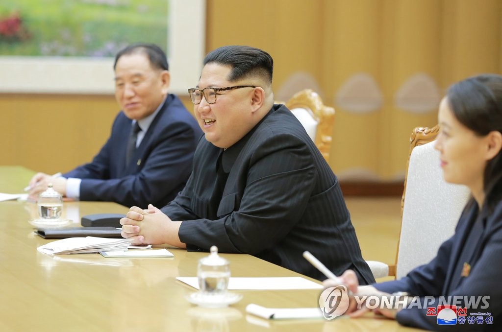 金正恩会见韩特使团