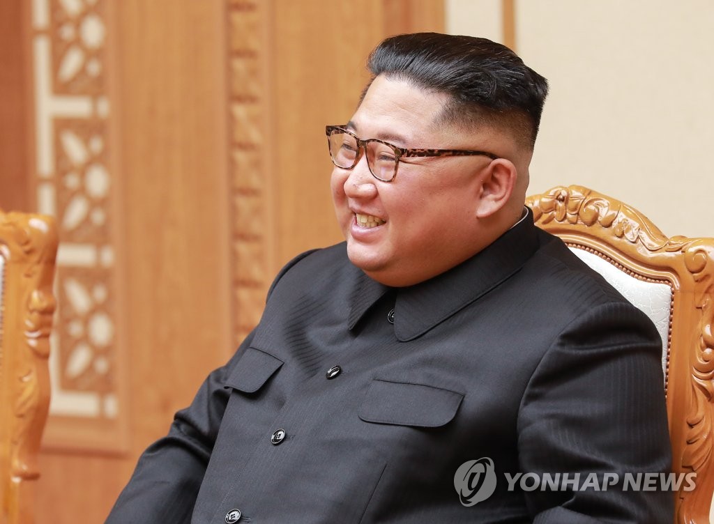 资料图片：朝鲜国务委员会委员长金正恩（韩联社）