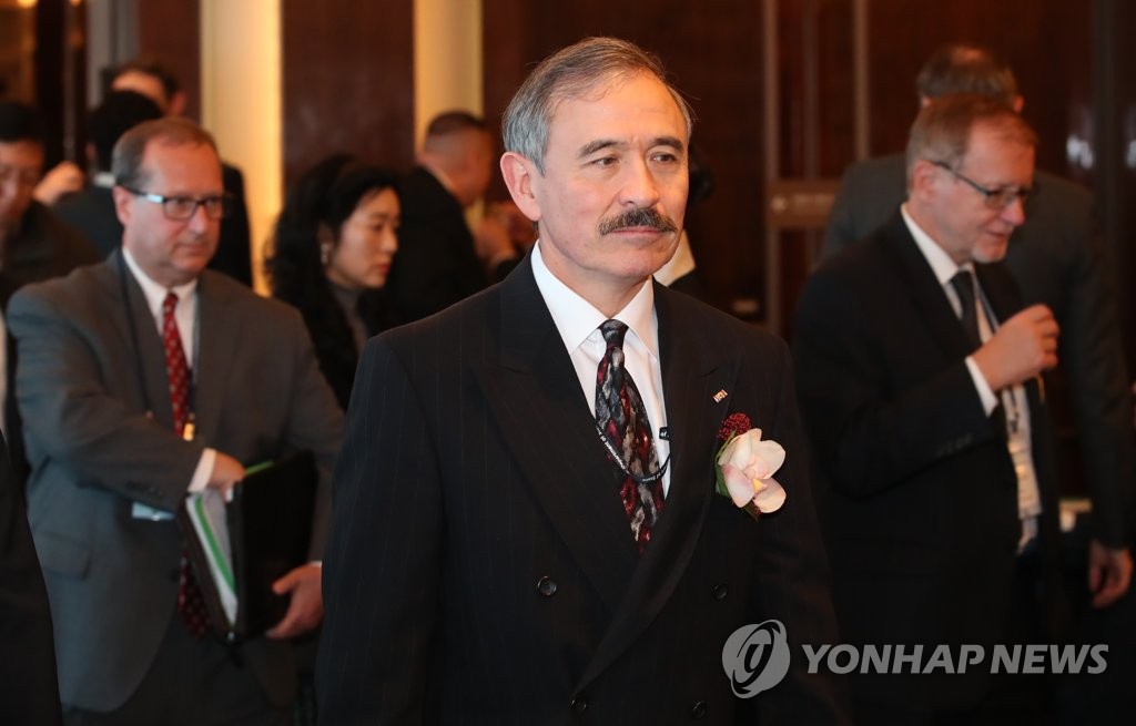 资料图片：美国驻韩国大使哈里·哈里斯（韩联社）