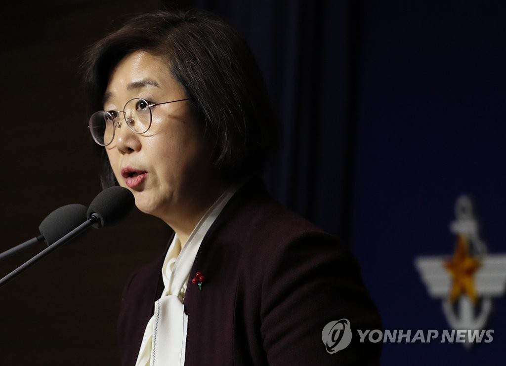 资料图片：韩国国防部发言人崔贤洙（韩联社）
