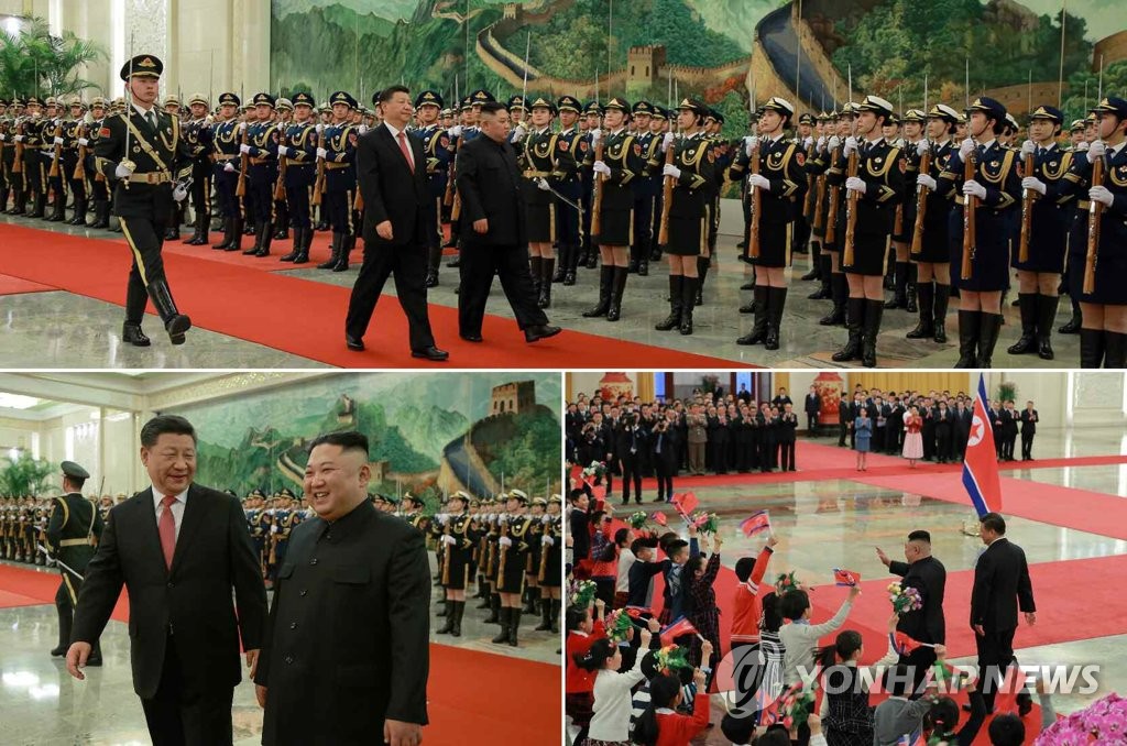 金正恩检阅解放军仪仗队 金正恩检阅解放军仪仗队