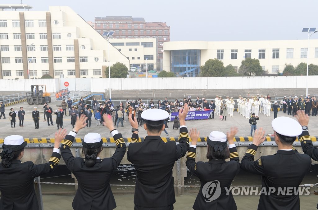 韩海军巡航训练战团访沪 韩海军巡航训练战团访沪