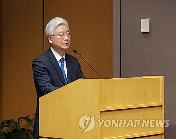 韩国驻美国大使赵润济（韩联社）