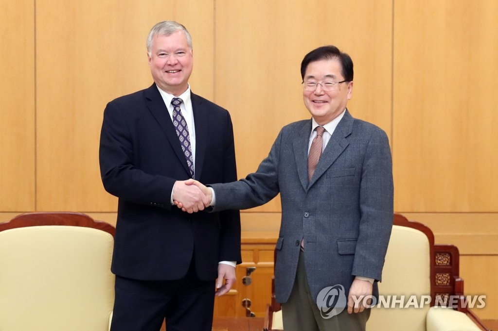 韩国国安首长会见美对朝代表 韩国国安首长会见美对朝代表